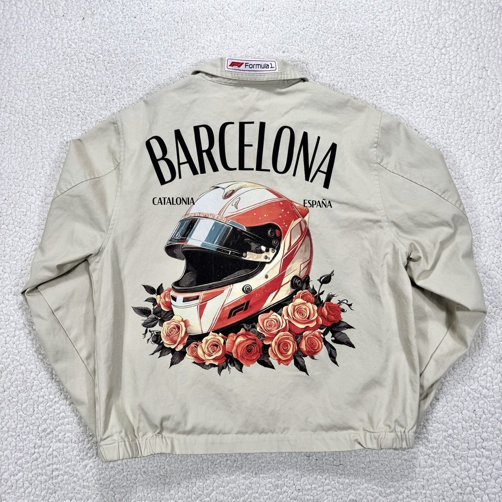 Formula 1 Barcelona Jacket Men's M Official F1 Racing Full Zip Motorsports